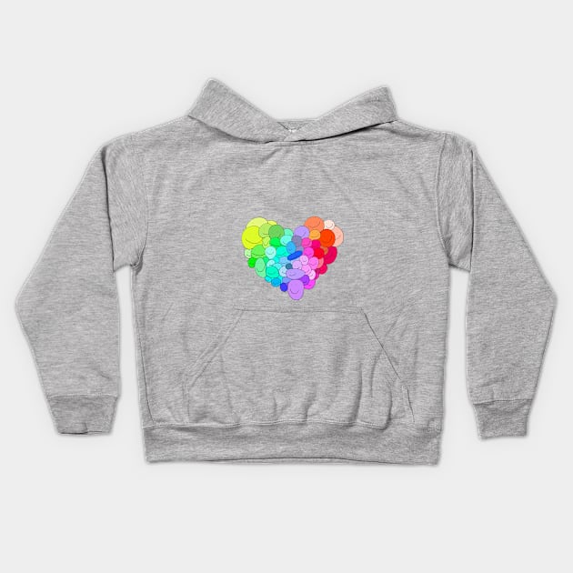 Happy Love Kids Hoodie by artfromnino